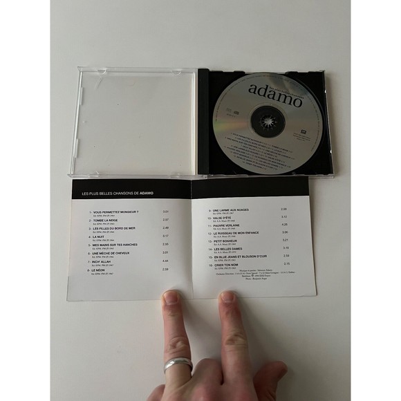 Adamo Ses Les Plus Belles Chansons CD 1994 EMI France Import Play Tested - Picture 5 of 5